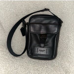 Coach Black Leather Crossbody Bag